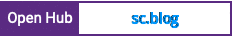 Open Hub project report for sc.blog