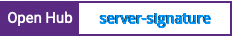 Open Hub project report for server-signature