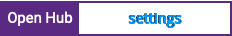 Open Hub project report for settings