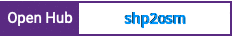 Open Hub project report for shp2osm