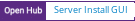 Open Hub project report for Server Install GUI