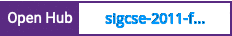 Open Hub project report for sigcse-2011-foss-panel