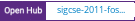 Open Hub project report for sigcse-2011-foss-panel