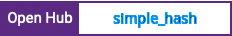 Open Hub project report for simple_hash