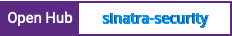 Open Hub project report for sinatra-security