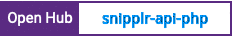 Open Hub project report for snipplr-api-php