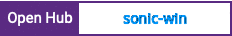 Open Hub project report for sonic-win