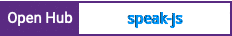 Open Hub project report for speak-js