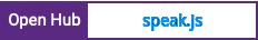 Open Hub project report for speak.js