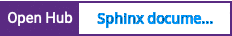 Open Hub project report for Sphinx documentation builder