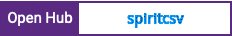Open Hub project report for spiritcsv