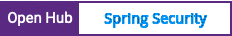 Open Hub project report for Spring Security