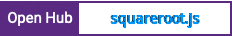 Open Hub project report for squareroot.js