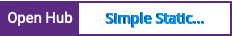 Open Hub project report for Simple Static Website Generator