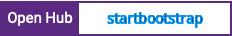Open Hub project report for startbootstrap