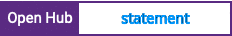 Open Hub project report for statement