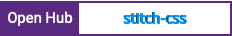 Open Hub project report for stitch-css