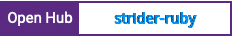 Open Hub project report for strider-ruby
