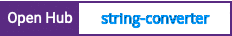 Open Hub project report for string-converter