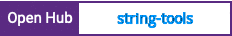 Open Hub project report for string-tools