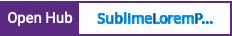 Open Hub project report for SublimeLoremPixel