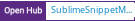 Open Hub project report for SublimeSnippetMaker