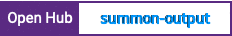 Open Hub project report for summon-output