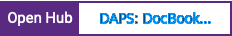 Open Hub project report for DAPS: DocBook Authoring and Publishing Suite