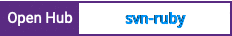 Open Hub project report for svn-ruby