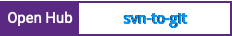 Open Hub project report for svn-to-git