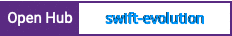 Open Hub project report for swift-evolution