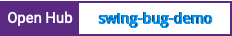 Open Hub project report for swing-bug-demo