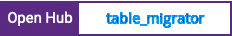 Open Hub project report for table_migrator