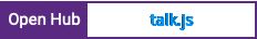 Open Hub project report for talk.js