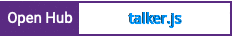 Open Hub project report for talker.js