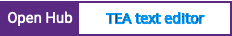 Open Hub project report for TEA text editor