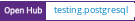 Open Hub project report for testing.postgresql
