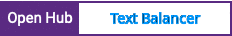 Open Hub project report for Text Balancer