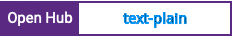 Open Hub project report for text-plain