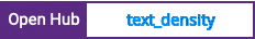 Open Hub project report for text_density