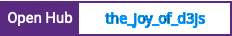 Open Hub project report for the_joy_of_d3js