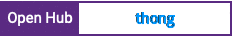 Open Hub project report for thong