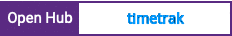 Open Hub project report for timetrak