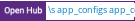 Open Hub project report for tisho's app_config