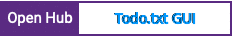 Open Hub project report for Todo.txt GUI