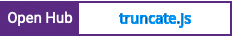 Open Hub project report for truncate.js