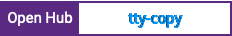Open Hub project report for tty-copy