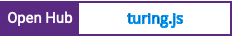 Open Hub project report for turing.js