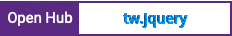 Open Hub project report for tw.jquery