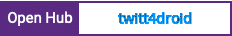 Open Hub project report for twitt4droid